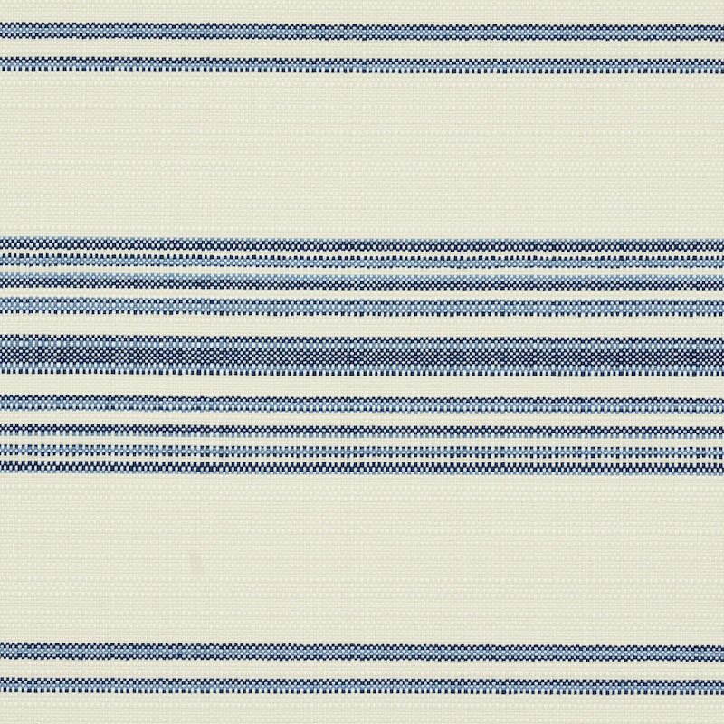 Solana Stripe Indoor Outdoor fabric in navy color - pattern number 79330 - by Schumacher in the Indoor-Outdoor Prints & Wovens collection