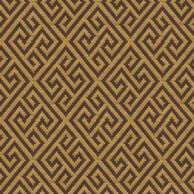 Tao Fretwork fabric in walnut color - pattern 8012111.68.0 - by Brunschwig & Fils in the Le Jardin Chinois collection
