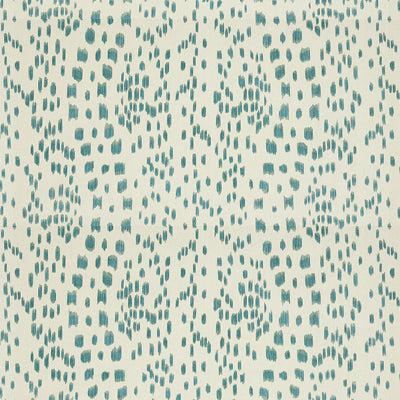 Les Touches fabric in aqua color - pattern 8012138.513.0 - by Brunschwig &amp; Fils in the Le Jardin Chinois collection