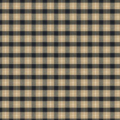 Brunschwig Pld fabric in coal/tan color - pattern 8013111.86.0 - by Brunschwig &amp; Fils in the Tresors De Jouy collection