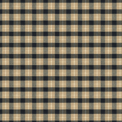 Brunschwig Pld fabric in coal/tan color - pattern 8013111.86.0 - by Brunschwig & Fils in the Tresors De Jouy collection