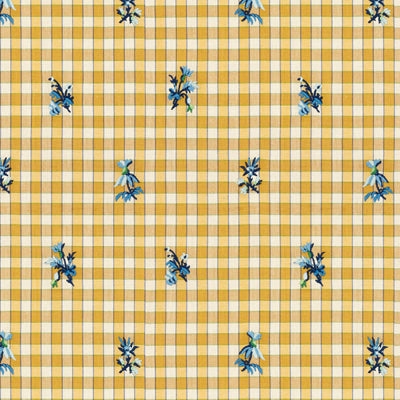 La Seyne Fleuri fabric in sunflower color - pattern 8013113.4.0 - by Brunschwig & Fils in the Tresors De Jouy collection