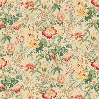 Edenwood Hdb fabric in pink/green color - pattern 8013143.73.0 - by Brunschwig & Fils in the Hommage collection