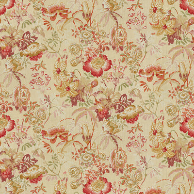 Edenwood Hdb fabric in red/yellow color - pattern 8013143.910.0 - by Brunschwig &amp; Fils in the Hommage collection