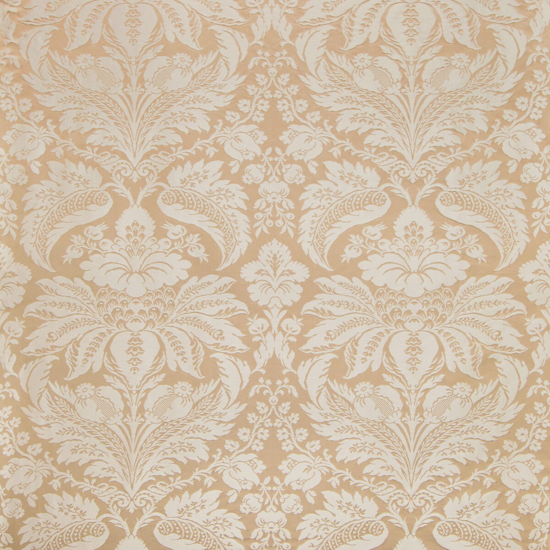 Damask Pierre fabric in sand color - pattern 8013188.1116.0 - by Brunschwig &amp; Fils in the B&amp;F Showroom Exclusive 2019 collection