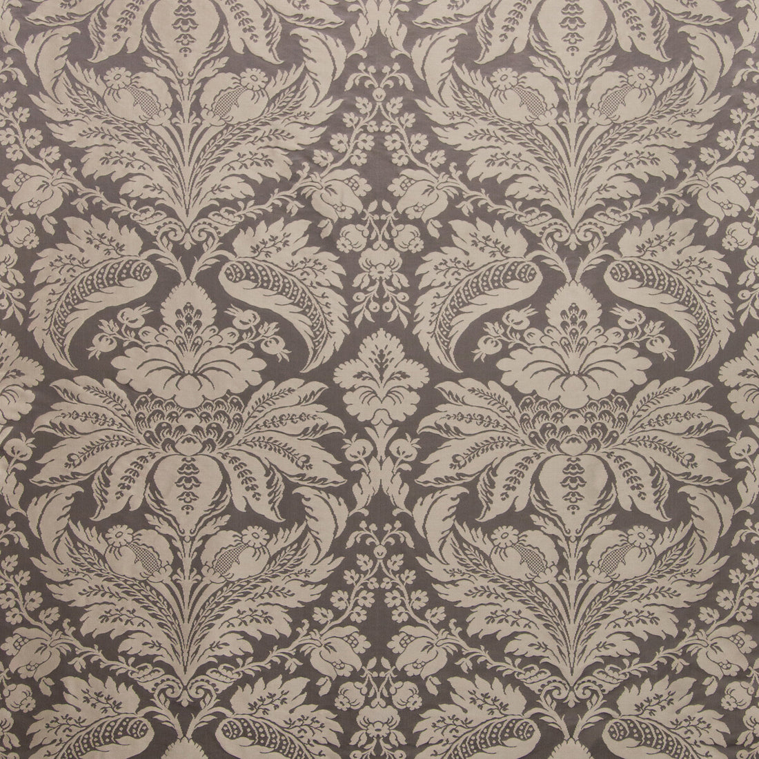 Damask Pierre fabric in charcoal color - pattern 8013188.21.0 - by Brunschwig &amp; Fils in the B&amp;F Showroom Exclusive 2019 collection