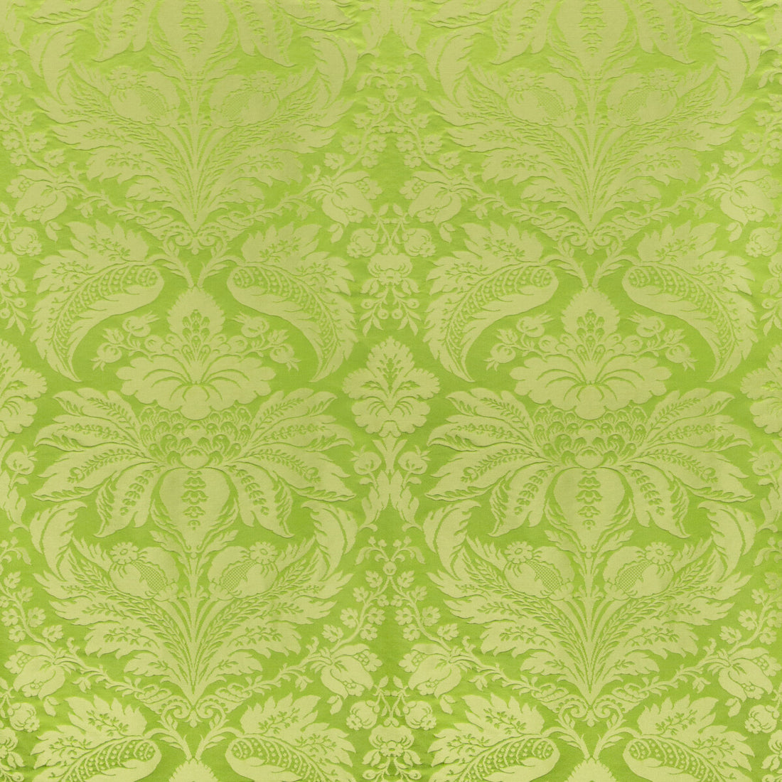 Damask Pierre fabric in green color - pattern 8013188.33.0 - by Brunschwig &amp; Fils in the B&amp;F Showroom Exclusive 2019 collection