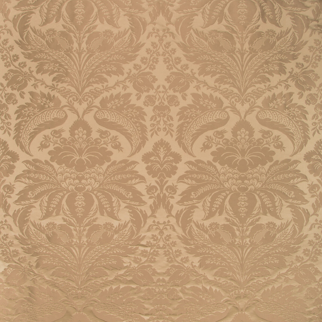 Damask Pierre fabric in allspice color - pattern 8013188.68.0 - by Brunschwig &amp; Fils in the B&amp;F Showroom Exclusive 2019 collection