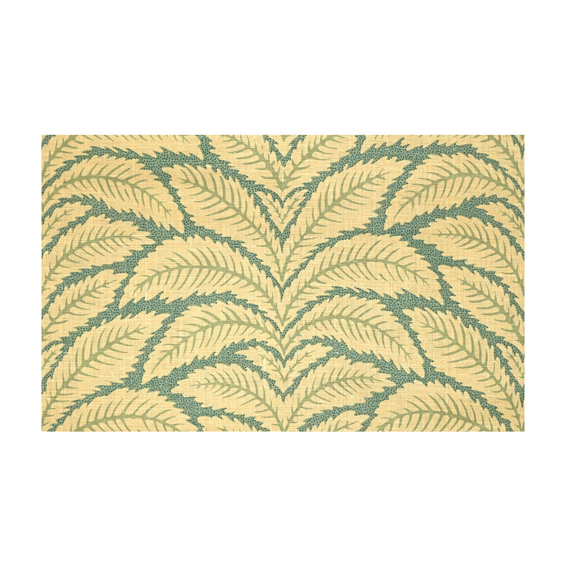 Talavera Linen fabric in aqua color - pattern 8014104.513.0 - by Brunschwig &amp; Fils in the Maisonnette collection