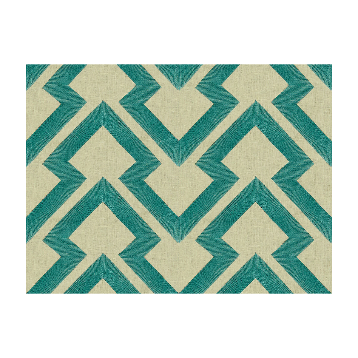 Lightning Bolt fabric in turquoise color - pattern 8014122.13.0 - by Brunschwig & Fils in the Maisonnette collection