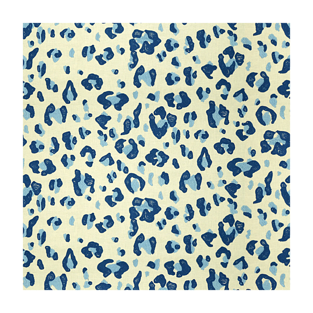 Tonga Leopard fabric in blue color - pattern 8015117.5.0 - by Brunschwig &amp; Fils in the Les Tropiques collection
