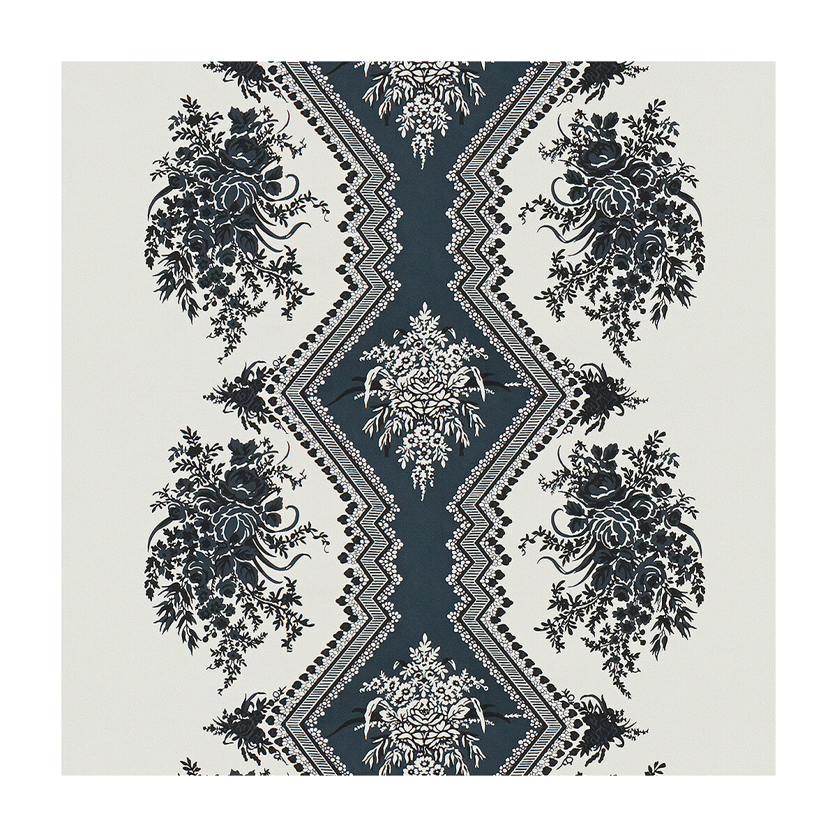 Coppelia Satin fabric in white color - pattern 8015139.1.0 - by Brunschwig & Fils in the Madeleine Castaing collection