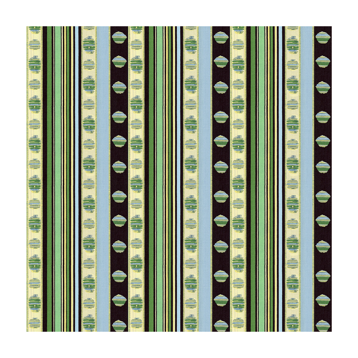 Rayure Percale fabric in vert color - pattern 8015144.513.0 - by Brunschwig & Fils in the Madeleine Castaing collection