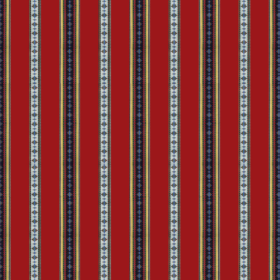 Rayure Broderie fabric in red color - pattern 8015147.19.0 - by Brunschwig &amp; Fils in the Madeleine Castaing collection