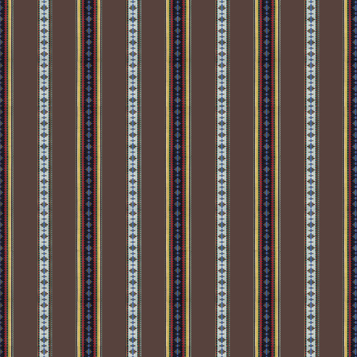 Rayure Broderie fabric in brun color - pattern 8015147.6.0 - by Brunschwig & Fils in the Madeleine Castaing collection