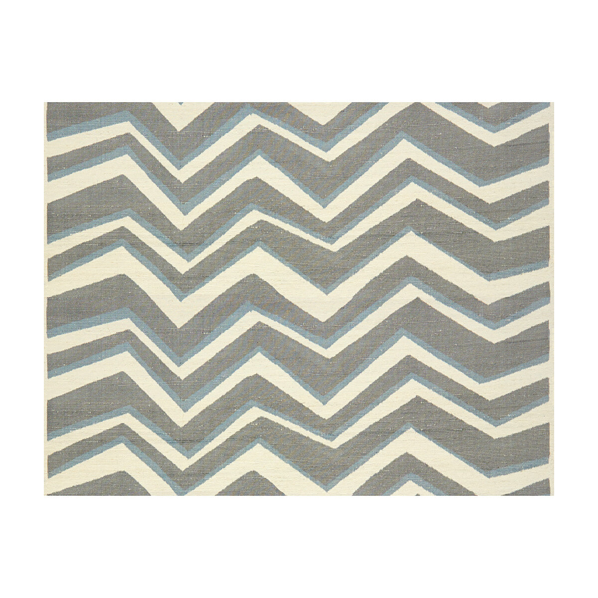 Chervon Bar fabric in blue/navy color - pattern 8015164.550.0 - by Brunschwig & Fils in the L&