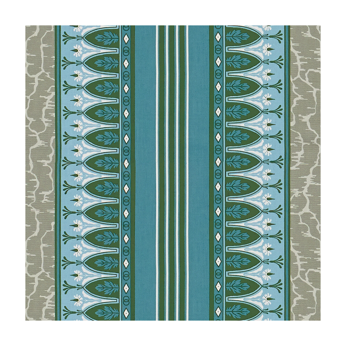 Lola Montez fabric in bleu/grey color - pattern 8015166.1311.0 - by Brunschwig & Fils in the Madeleine Castaing collection