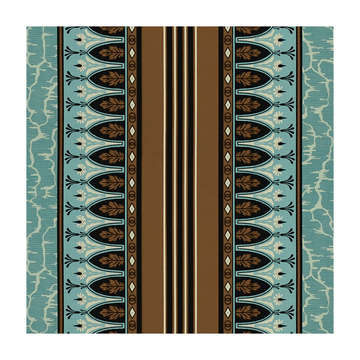 Lola Montez fabric in turquoise color - pattern 8015166.635.0 - by Brunschwig & Fils in the Madeleine Castaing collection