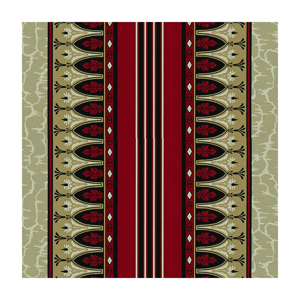 Lola Montez fabric in red color - pattern 8015166.9.0 - by Brunschwig & Fils in the Madeleine Castaing collection