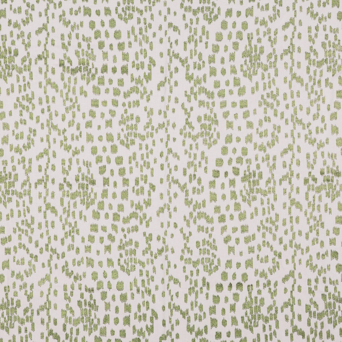 Les Touches Emb fabric in leaf color - pattern 8015168.3.0 - by Brunschwig &amp; Fils in the Cape Comorin collection