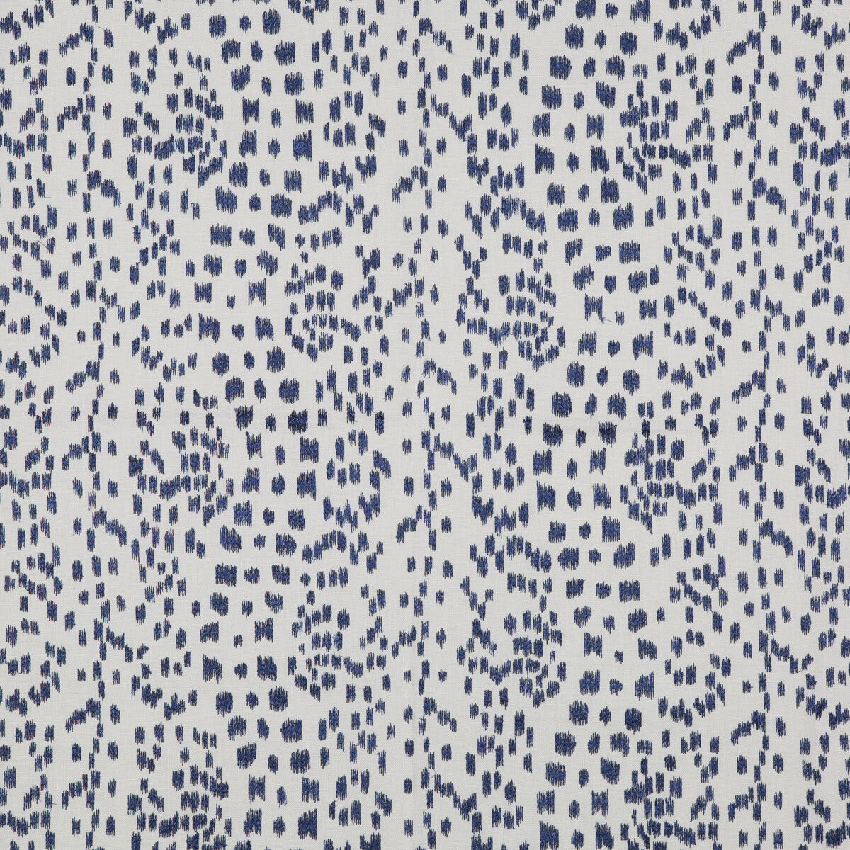 Les Touches Emb fabric in indigo color - pattern 8015168.50.0 - by Brunschwig & Fils in the Cape Comorin collection