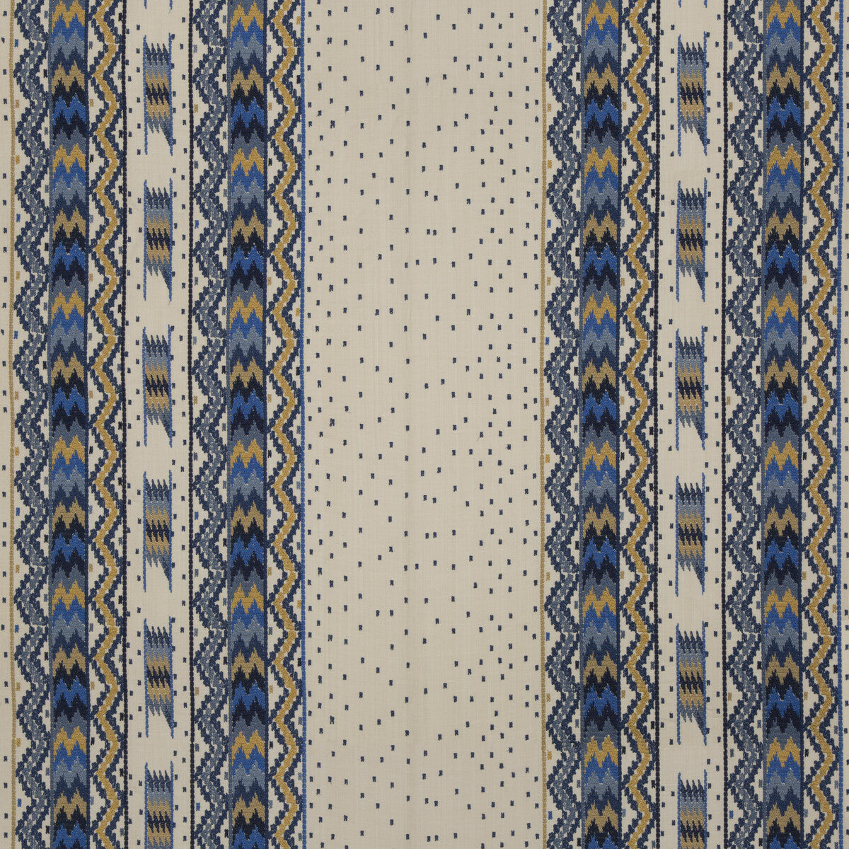 Talakona Stripe fabric in blue/gold color - pattern 8015174.54.0 - by Brunschwig & Fils in the Cape Comorin collection