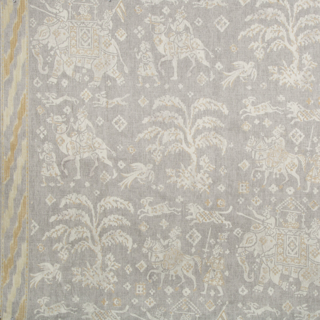 Aralam Print fabric in flint/rye color - pattern 8015175.116.0 - by Brunschwig &amp; Fils in the Cape Comorin collection