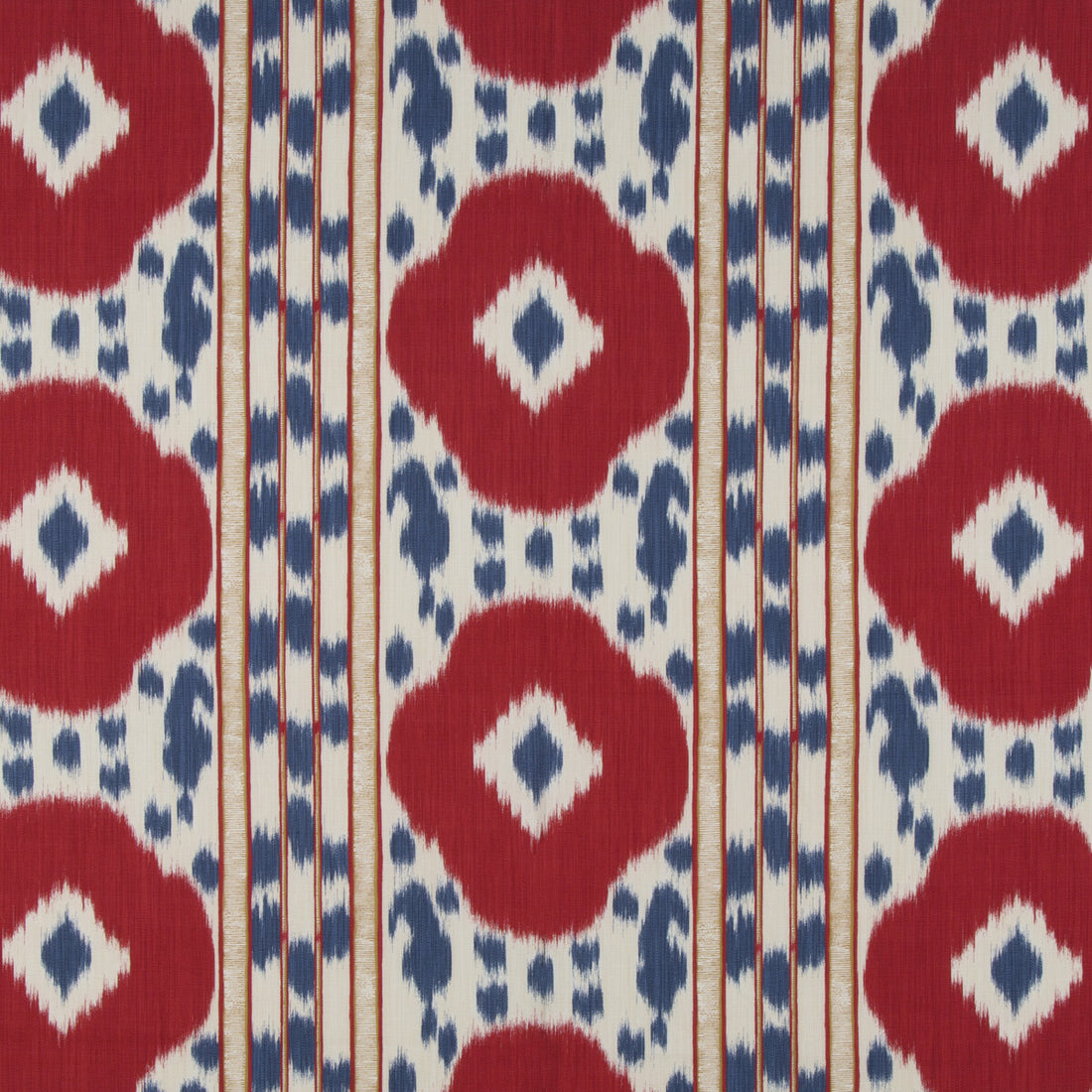 Varkala Print fabric in red/blue color - pattern 8015178.195.0 - by Brunschwig &amp; Fils in the Cape Comorin collection