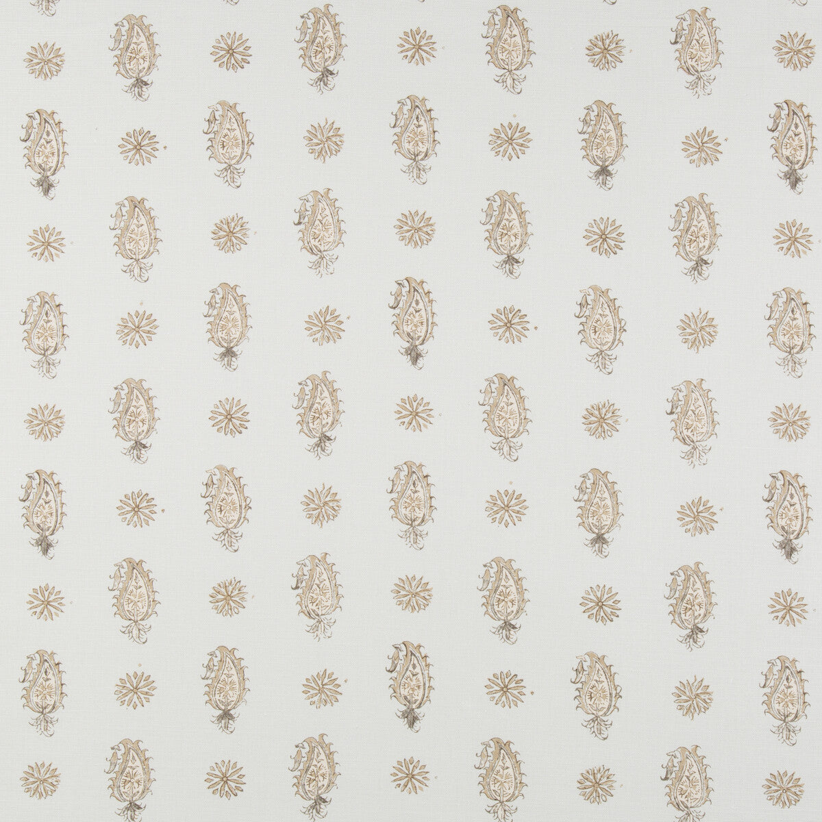 Onam Paisley fabric in spa/beige color - pattern 8016100.13.0 - by Brunschwig & Fils