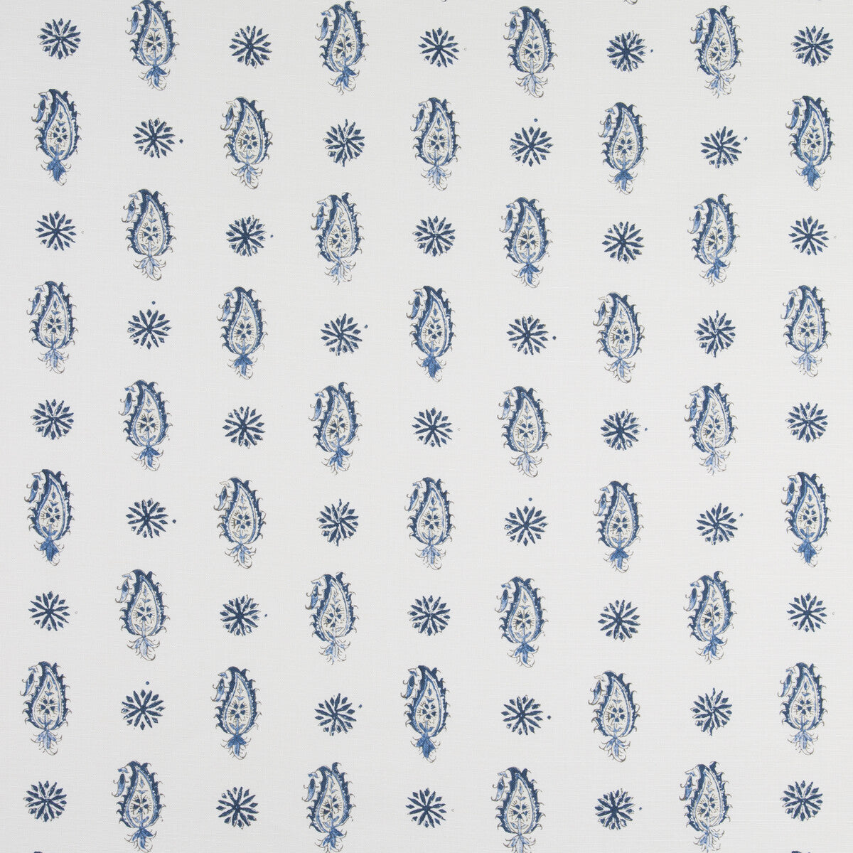 Onam Paisley fabric in indigo color - pattern 8016100.50.0 - by Brunschwig & Fils