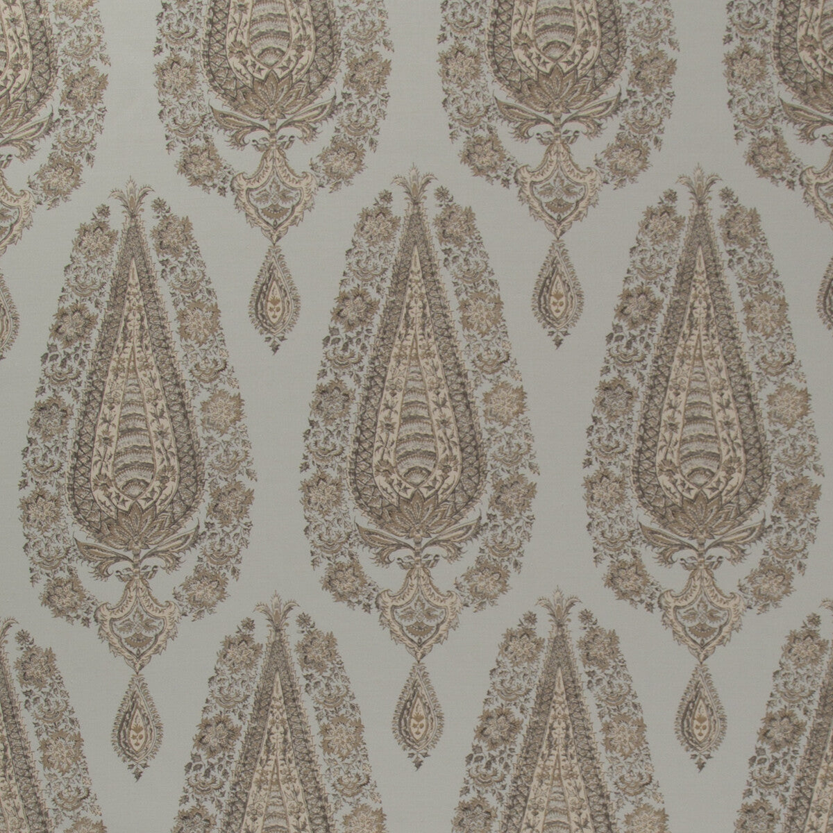 Komal Paisley fabric in spa/beige color - pattern 8016101.13.0 - by Brunschwig & Fils