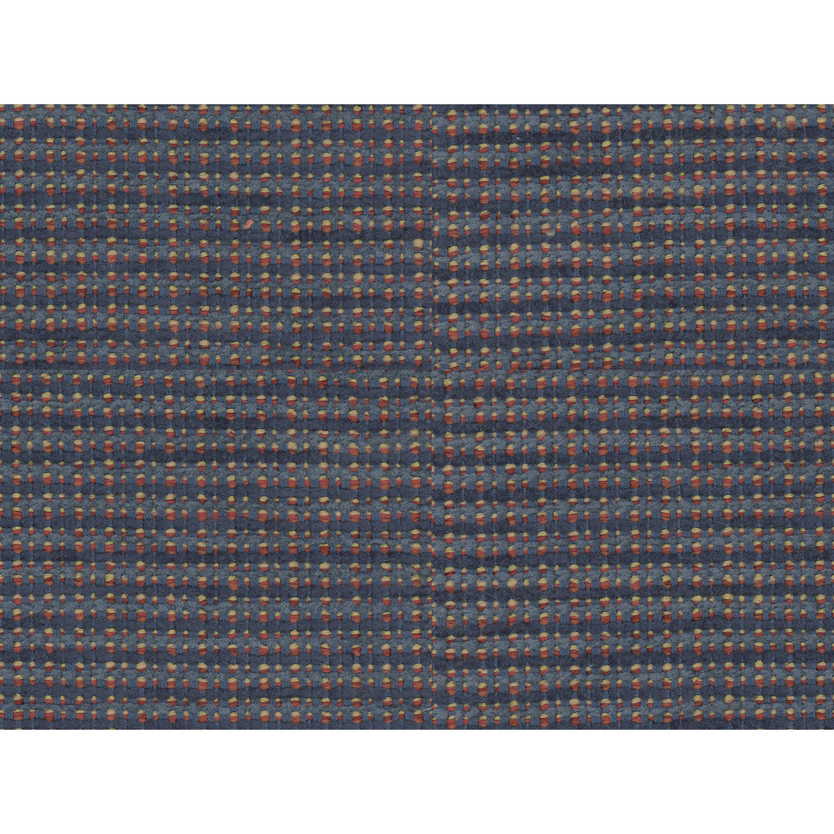 Tepey Chenille fabric in navy/multi color - pattern 8016109.50.0 - by Brunschwig & Fils in the Chambery Textures collection