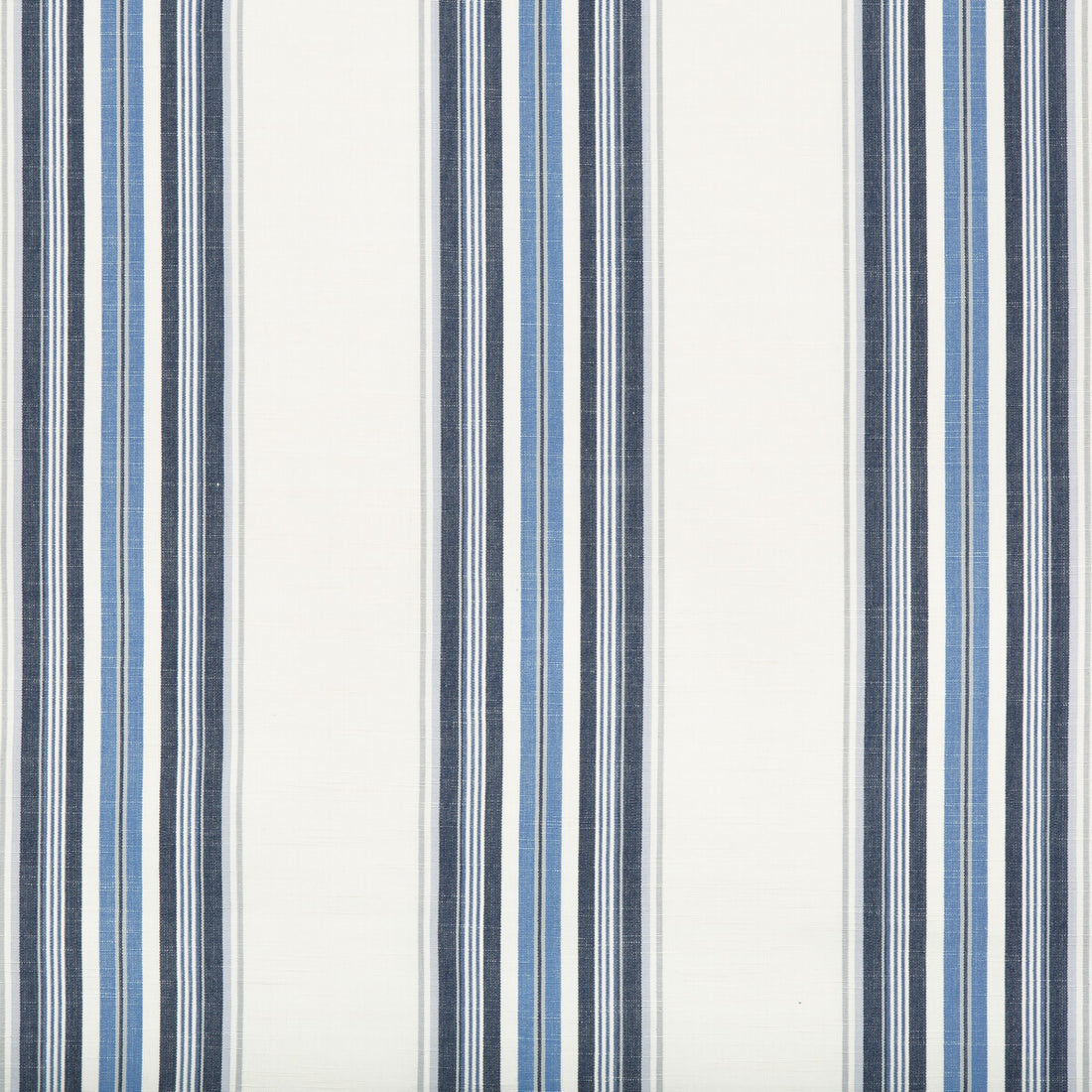 Verdon Stripe fabric in indigo/sky color - pattern 8017101.505.0 - by Brunschwig &amp; Fils in the Durance collection