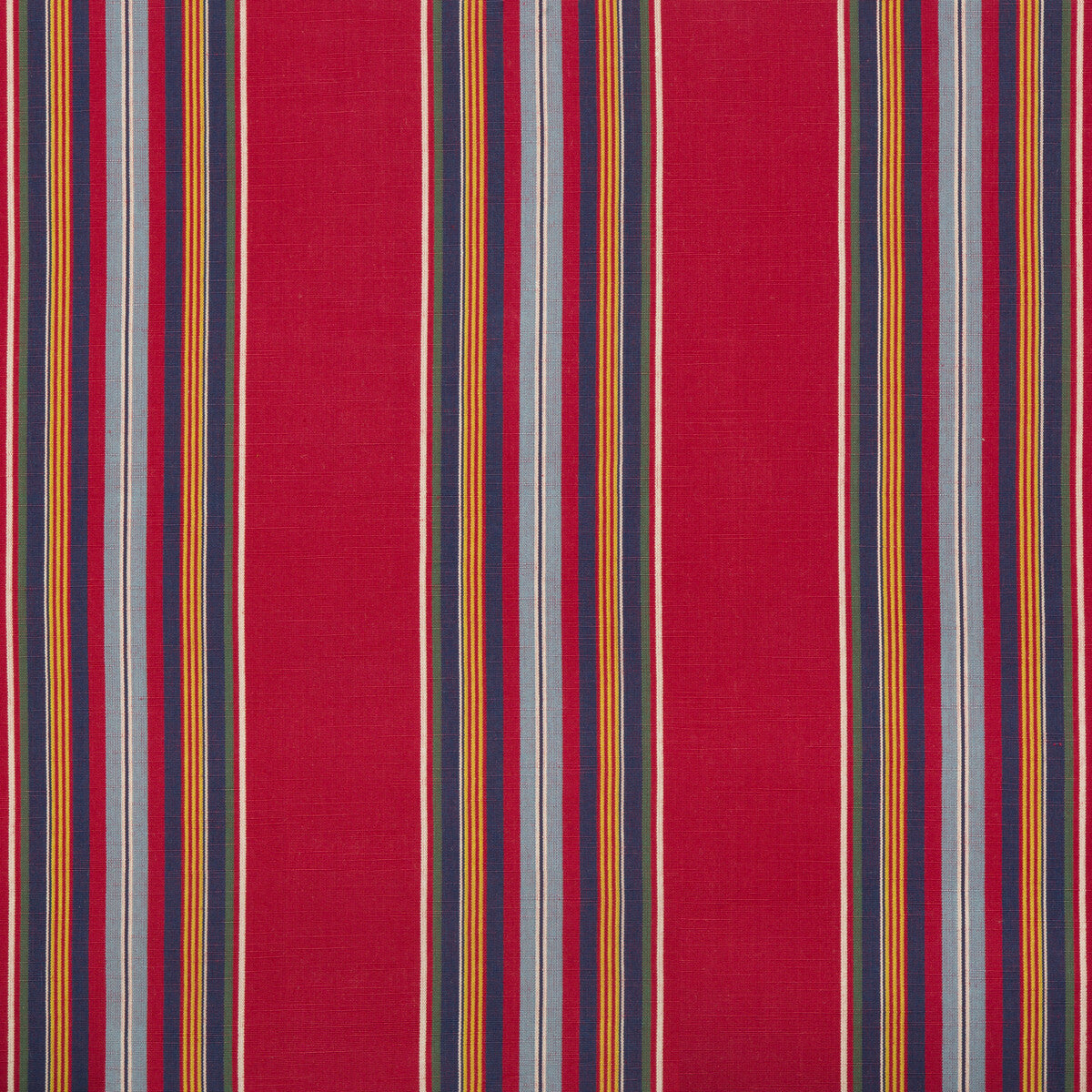 Verdon Stripe fabric in red/navy color - pattern 8017101.950.0 - by Brunschwig & Fils in the Durance collection