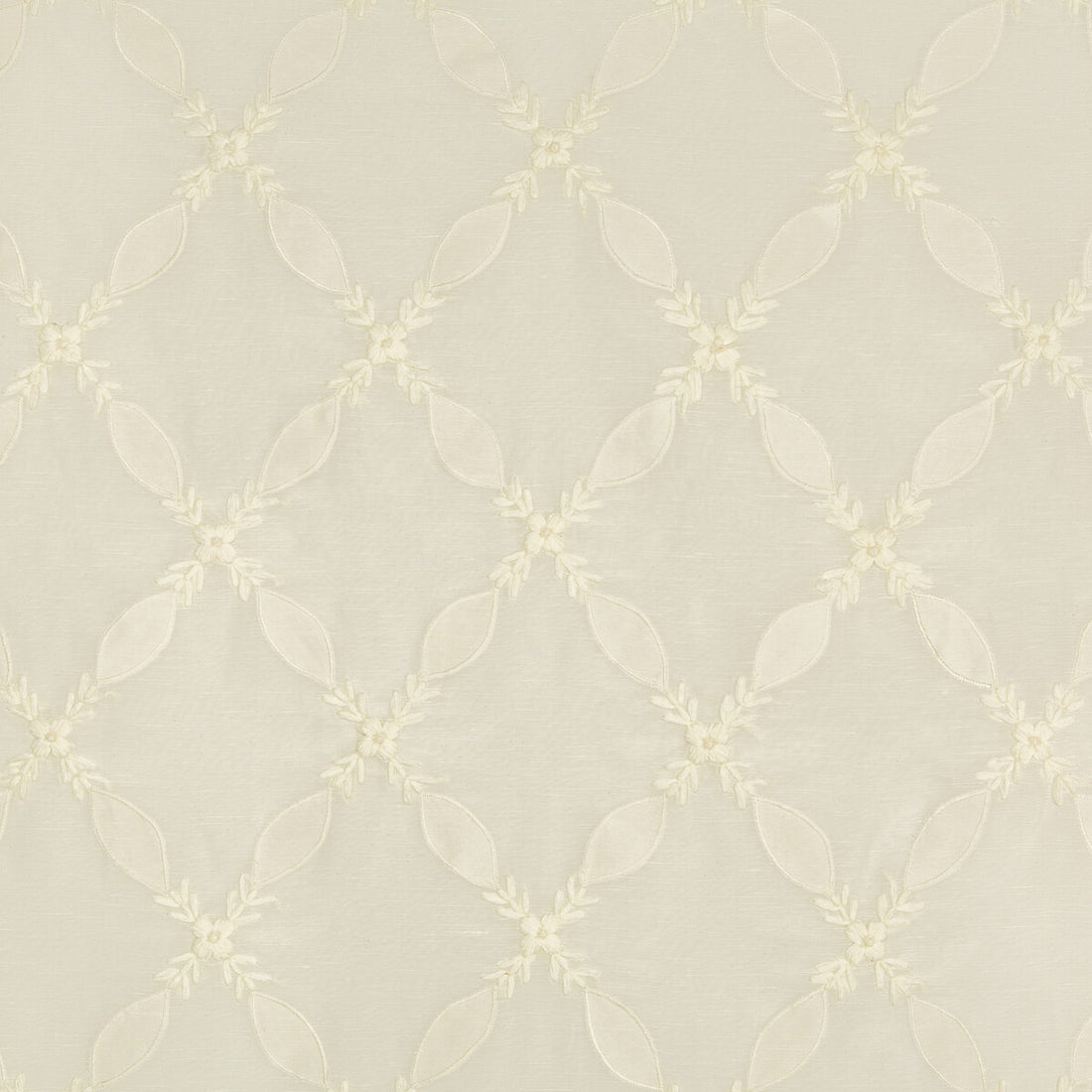 Oliveira Sheer fabric in white color - pattern 8017114.101.0 - by Brunschwig &amp; Fils in the Le Parnasse collection