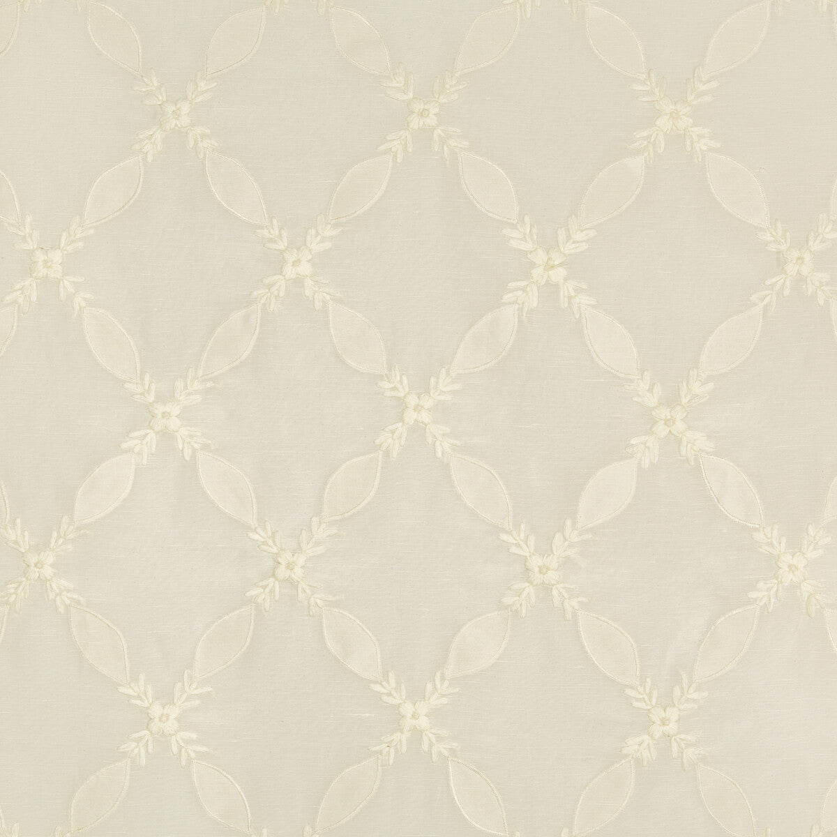 Oliveira Sheer fabric in white color - pattern 8017114.101.0 - by Brunschwig & Fils in the Le Parnasse collection