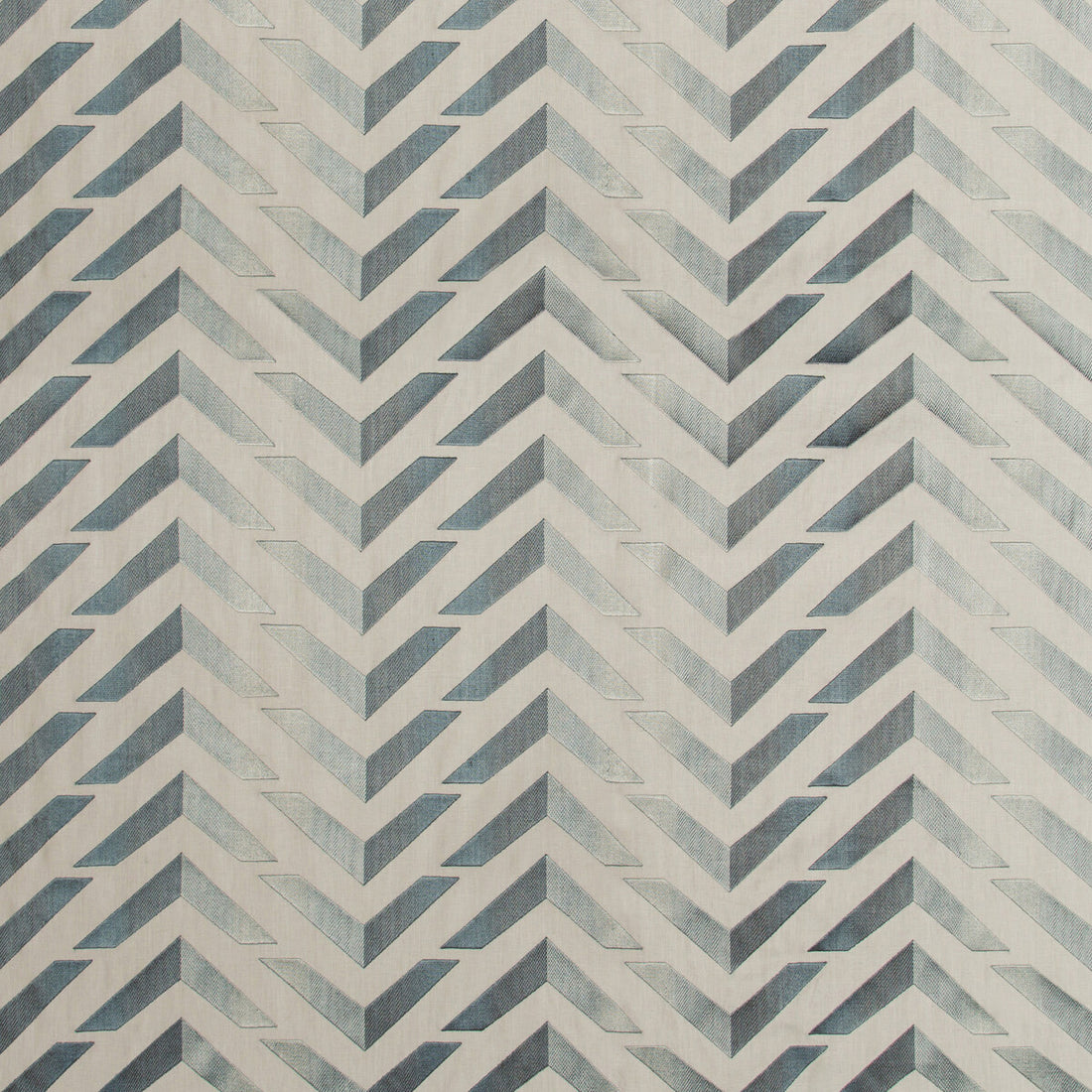 Les Vagues Emb fabric in blue/slate color - pattern 8017128.511.0 - by Brunschwig &amp; Fils in the Les Ensembliers II collection
