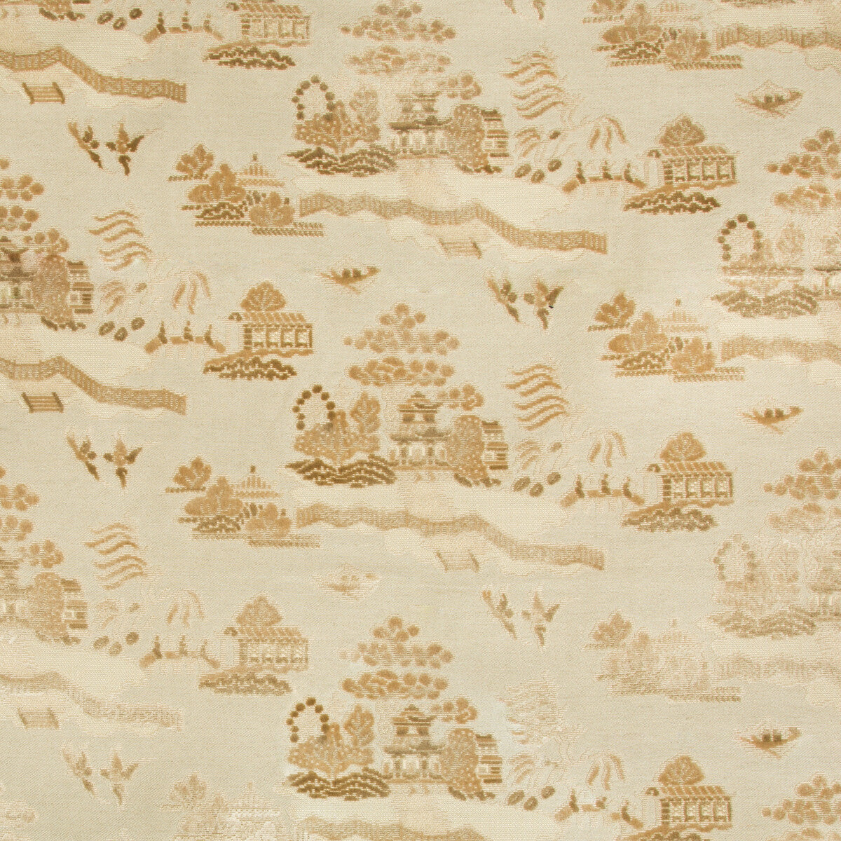 La Pagode Velvet fabric in sand color - pattern 8017129.16.0 - by Brunschwig &amp; Fils in the Les Ensembliers collection