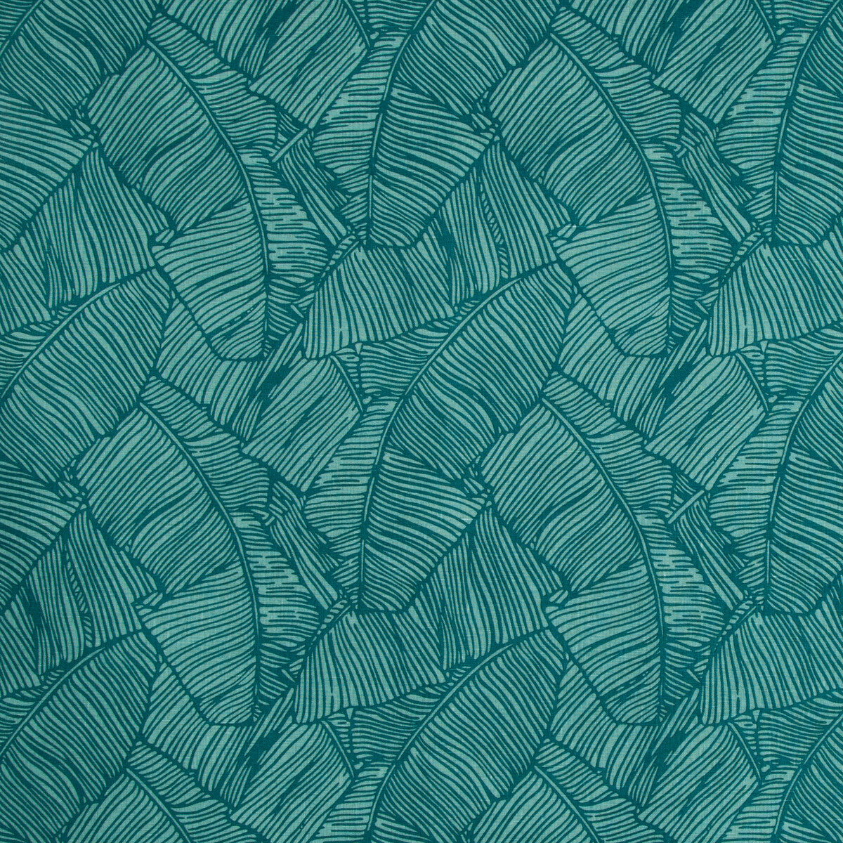Les Palmiers Print fabric in teal color - pattern 8017134.13.0 - by Brunschwig & Fils in the Les Ensembliers collection