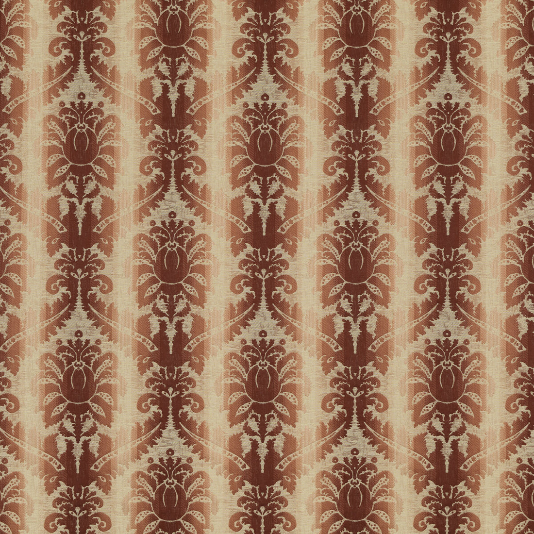 Poivre Damask fabric in red color - pattern 8018106.19.0 - by Brunschwig &amp; Fils in the Cevennes collection