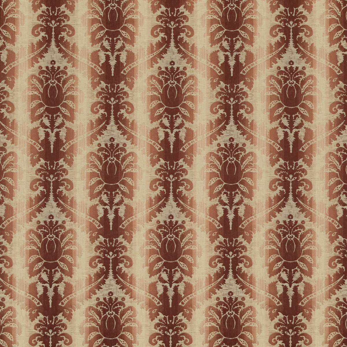 Poivre Damask fabric in red color - pattern 8018106.19.0 - by Brunschwig & Fils in the Cevennes collection
