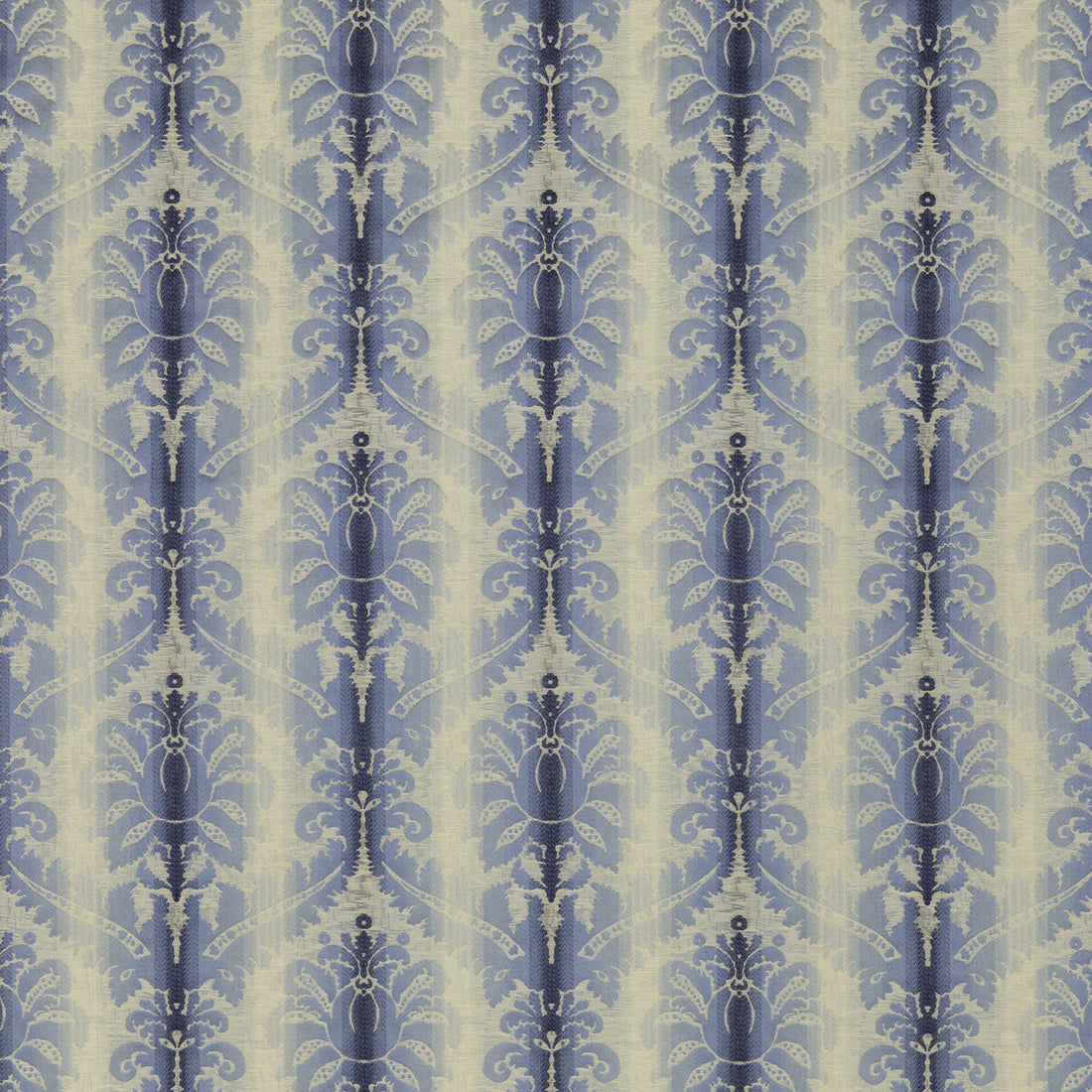 Poivre Damask fabric in indigo/sky color - pattern 8018106.5.0 - by Brunschwig &amp; Fils in the Cevennes collection