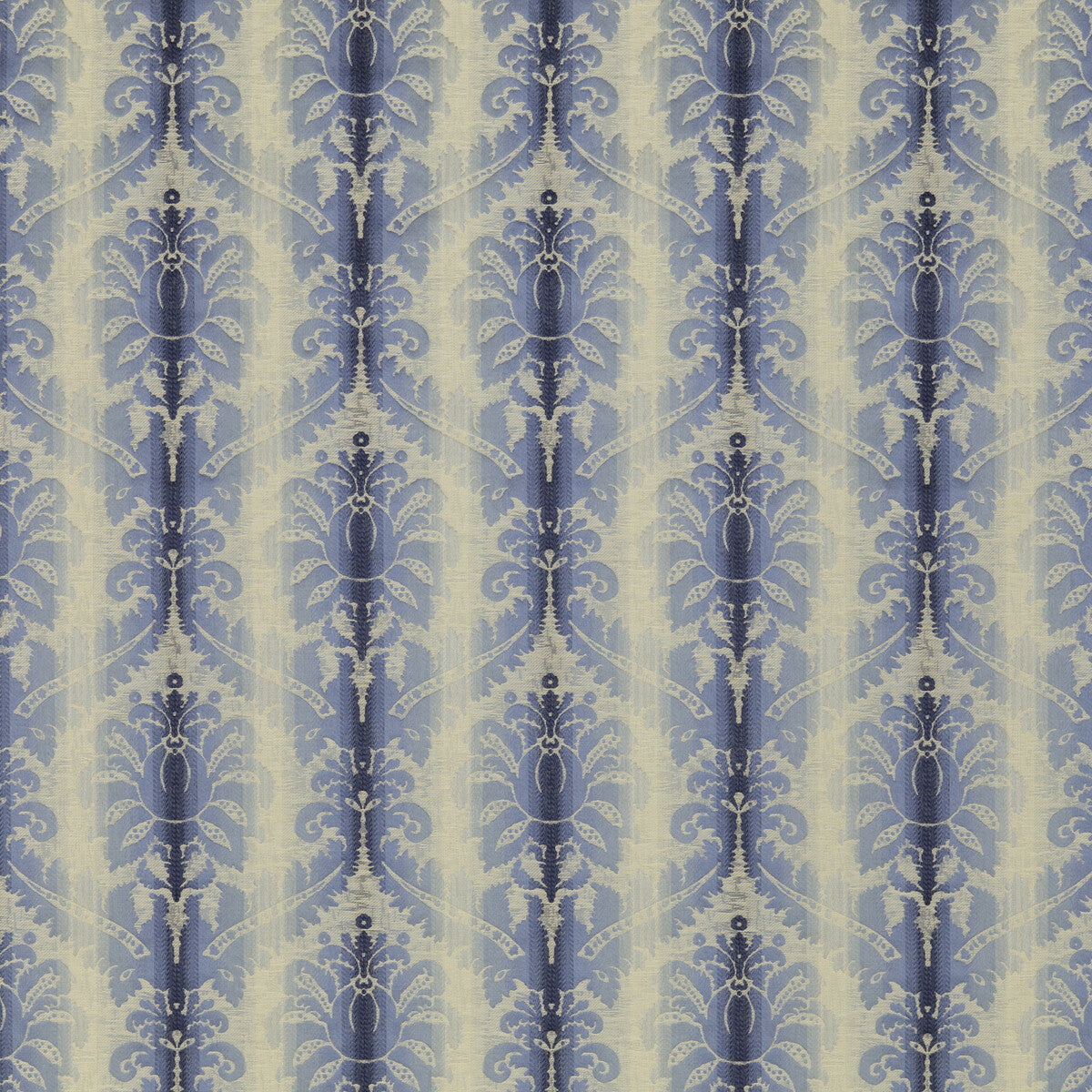 Poivre Damask fabric in indigo/sky color - pattern 8018106.5.0 - by Brunschwig & Fils in the Cevennes collection