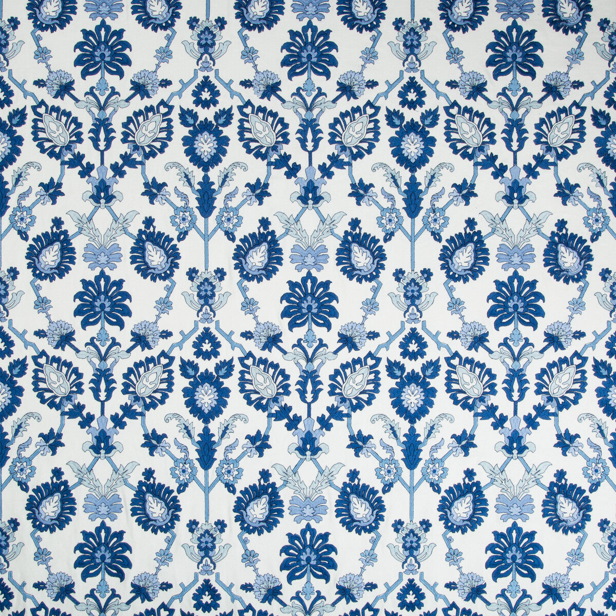 Solanum Emb fabric in porcelain color - pattern 8018116.50.0 - by Brunschwig & Fils in the Baret collection