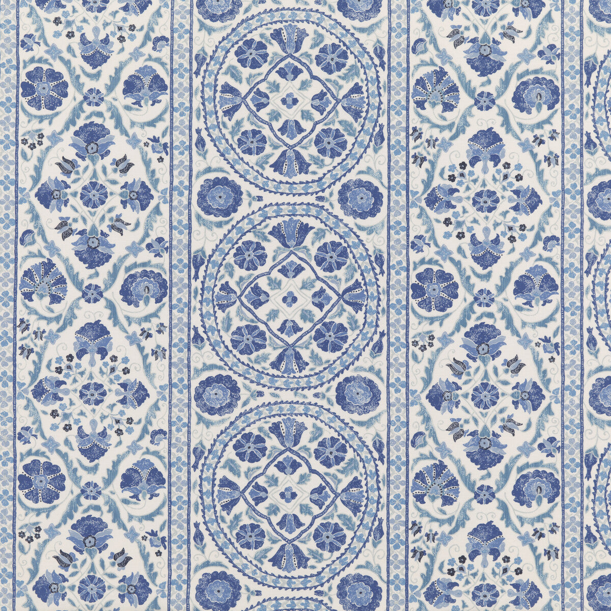 Bokhara Susani fabric in porcelain color - pattern 8018121.5.0 - by Brunschwig & Fils in the Baret collection