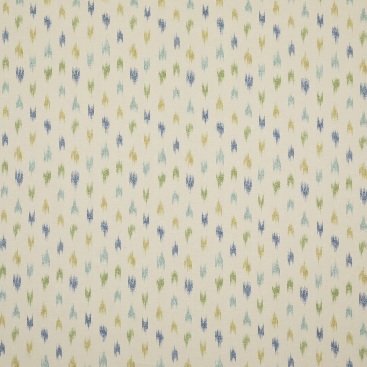 Bombay Ikat fabric in aqua/leaf color - pattern 8018124.133.0 - by Brunschwig & Fils in the Cevennes collection