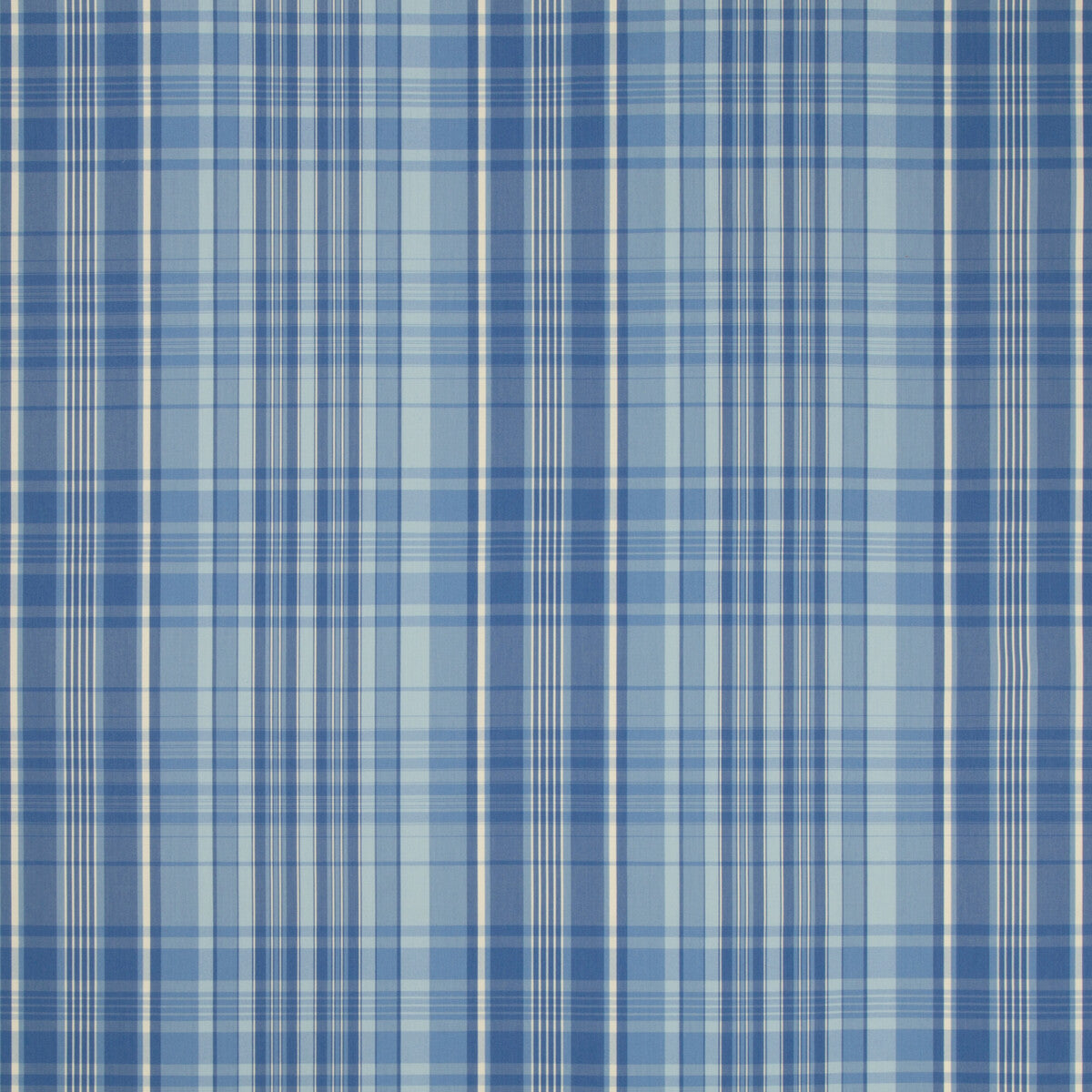 Guernsey Check fabric in blue color - pattern 8019101.5.0 - by Brunschwig & Fils in the Normant Checks And Stripes collection