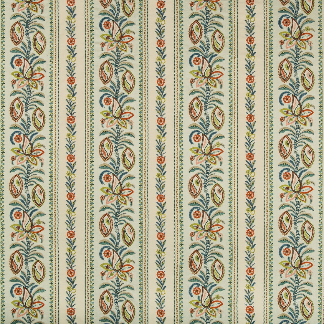 Henner Emb fabric in mist color - pattern 8019107.133.0 - by Brunschwig &amp; Fils in the Folio Francais collection