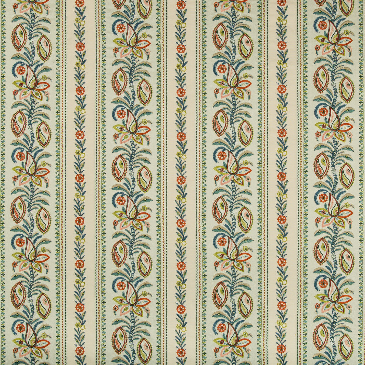 Henner Emb fabric in mist color - pattern 8019107.133.0 - by Brunschwig & Fils in the Folio Francais collection
