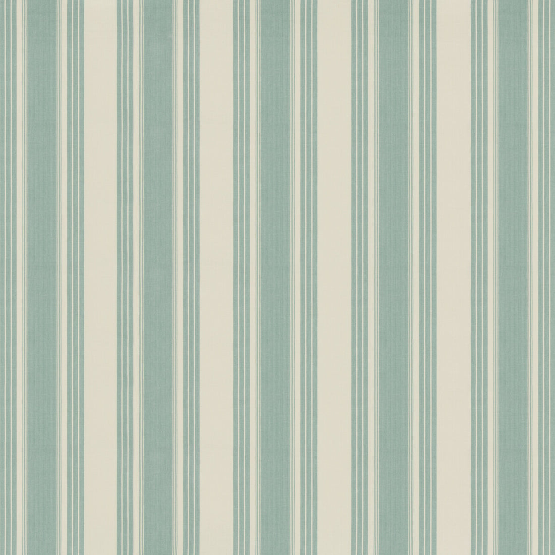 Colmar Stripe fabric in aqua color - pattern 8019110.13.0 - by Brunschwig &amp; Fils in the Folio Francais collection